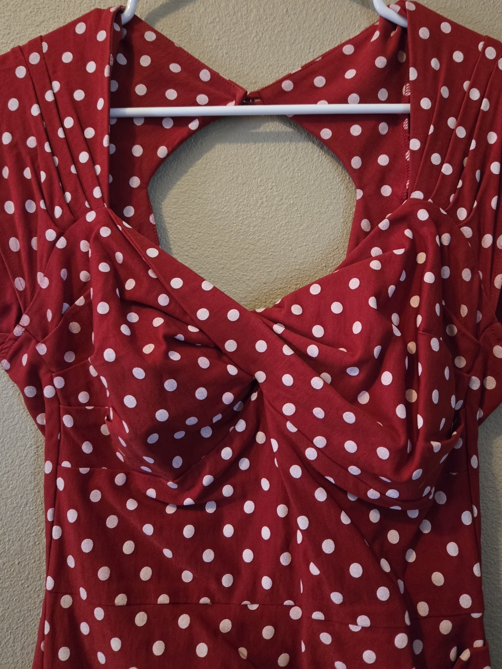 Stop Staring! By Alicia Estrada - Vintage-Style Red Polka Dot Dress Size Small